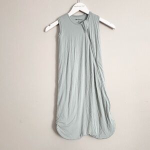 MOSE BEARS Baby Blue Quilted Sleep Sack Bamboo Rayon Soft Full Zip 6-18 Months